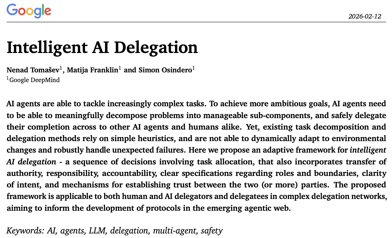 DeepMind Delegation Framework visual